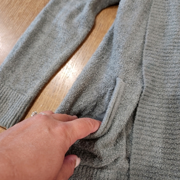 Barefoot Dreams CozyChic lite women's open circle cardigan sz med style 452 cozy - Picture 3 of 7